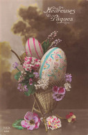 FÊTES - VŒUX - Heureuses Pâques - Œufs - Colorisé - Carte Postale Ancienne - Pâques