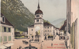 D7033) ALTDORF - Dorfplatz Mit Telldenkmal - Brunnen - Bazar - Tolle DETAILS Alt ! 1911 - Altdorf