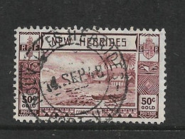 NEW HEBRIDES 1938 50c SG 59 FINE USED Cat £3 - Oblitérés
