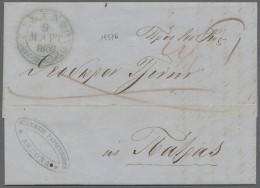 Cover Ionian Islands -  Pre Adhesives  / Stampless Covers: 1860, Brief Aus ANCONA (Abs - Ionische Eilanden