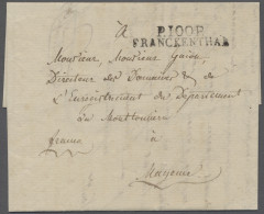 Brf. Bayern - Vorphilatelie: 1805, P100P/FRANCKENTHAL, Kab.Abschlag Auf Brief Aus Opp - Prephilately