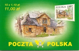 POLAND / POLEN, 2002, Booklet 51,  10x1.10 Manor Houses - Postzegelboekjes