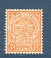 Luxembourg, Yv 94, Mi 107, **, - 1907-24 Wapenschild