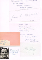 JEUX OLYMPIQUES - AUTOGRAPHES DE MEDAILLES OLYMPIQUES - CONCURRENTS DE TCHECOSLOVAQUIE - - Handtekening