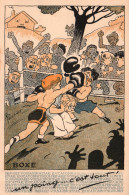 Illustration René Pellos (Les Sports) La Boxe (Un Poing C'est Tout!) Carte N° 15 Non Circulée - Pellos