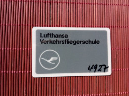 Lufthansa Card 2 Photos Very  Rare - Origine Sconosciuta