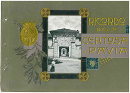 COPERTINA ALBUM FOTOGRAFICO CARTOLINA RICORDO DELLA CERTOSA DI PAVIA SOLO COPERTINA - CM 20X30 - Livres & Catalogues