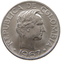 COLOMBIA 20 CENTAVOS 1967 TOP #s037 0261 - Colombie