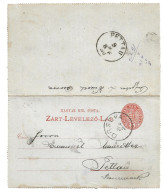 2370q: Ungarn (heute Rumänien!) Kartenbrief Nach Pettau - Briefe U. Dokumente