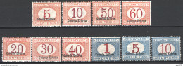 Eritrea 1920 Segnatasse Sass.S14/21,23/24 */MH VF/F - Cert.Raybaudi - Eritrea