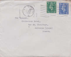 G-B-1950-lettre BRISTOL Pour Soissons-02 (France)-timbres ,cachet  Date  22-5-1950-- - Covers & Documents