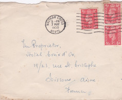 G-B-1950--- Lettre  WALTHAM CROSS  Pour Soissons-02 (France)-timbres ,cachet  Date  7-5 -1950-- - Covers & Documents