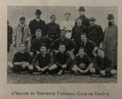 1903 FOOTBALL - RACING CLUB DE FRANCE = SERVETTE DE GENÉVE - LA VIE AU GRAND AIR - Livres