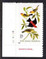 USA - 2002 37c AUDUBON SELF- ADHESIVE BIRDS STAMP FINE MNH ** SG 4152 REF B - Neufs