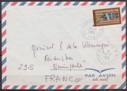 Lutte Contre L'Alcoolisme 20f  SEUL Sur Lettre De PAPEETE R.P. TAHITI Le 19 7 1973 Pour Un Général à 29 Quimpelé - Lettres & Documents