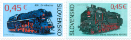 Slovakia 2015 Famous Steam Locomotives - Technical Monuments Set Of 2 Stamps Mint - Nuovi