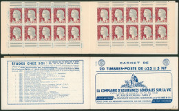 France - Carnet De Timbres : Yv N°1263 C-3 (S 15-60). Compagnie D'assurances - Otros & Sin Clasificación