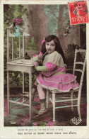 Enfant - Un Enfant En Train D'écrire Une Lettre - Colorisé - Carte Postale Ancienne - Ritratti