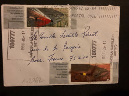 LETTRE Pour La FRANCE TP STEELHEAD BEE 45 + COQUIHALLA ORANGE 45 OBL. 1998 05 12 CAP DE LA MADELEINE - Lettres & Documents