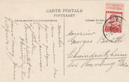 BELGIQUE CARTE POSTALE 1918 OSTENDE - Storia Postale