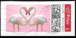 DUOSTAMP° / MYSTAMP°  - Happy Prior 2020 - Flamants Roses / Flamingovogels / Rosa Flamingos - SPECIAL EDITION - Used