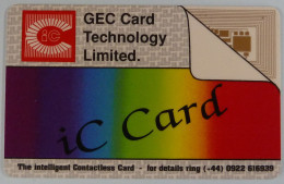 UK - Great Britain - Inteligent Contactless - IC Card - Demo For GEC Card Technology - [10] Collections
