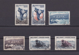 TAAF 1956 TIMBRE N°2/7 OBLITERE ANIMAUX - Used Stamps