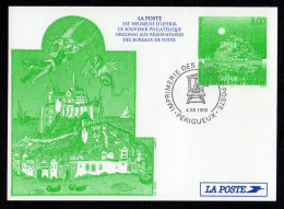 FRANCE: DOCUMENT DE LA POSTE, Souvenir Philatélique "Le Mont-Saint-Michel " - Documents Of Postal Services