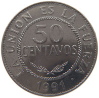 BOLIVIA 50 CENTAVOS 1991 TOP #c033 0351 - Bolivie