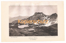 D101 032-2 Zeno Diemer Tilisunahütte Vorarlberg Alpenverein Berghütte Lichtdruck 1894!! - Autres & Non Classés