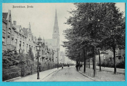 * Breda (Noord Brabant - Nederland) * (Uitg B. J. B.  11974) Baronielaan, église, Kerk, Straatzicht, Unique, Old - Breda