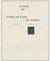 épaulette - N°2 Touché Obl Partielle + Pli Accordéon Bien Marqué - 1849 Epaulettes