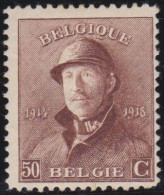 Belgie  .   OBP    .    174  .    *      .   Ongebruikt Met Gom    .   /   .    Neuf Avec Gomme - 1919-1920 Roi Casqué