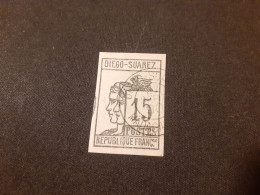 TIMBRE    DIEGO-SUAREZ      N  8      COTE  120,00  EUROS    OBLITÉRÉ - Used Stamps