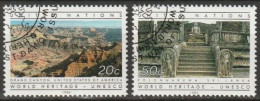 UNO New York 1984 MiNr.444 - 445 O Gestempelt UNESCO Welterbe ( 5384)Versand 1,00€-1,20€ - Used Stamps