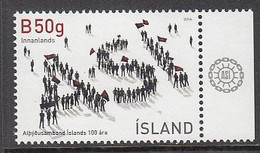 2016 Iceland Labour Unions Complete Set Of 1 MNH - Unused Stamps