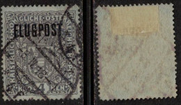 AUSTRIA ÖSTERREICH AUTRICHE 1918 Mi 227 SC C3 OVERPRINT AUFDRUCK SURCHARGE FLUGPOST Air Mail Correo Aéreo Poste Aérienne - Gebruikt