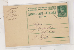 YUGOSLAVIA 1945  SLOVENIA GRIZE Postal Stationery - Covers & Documents