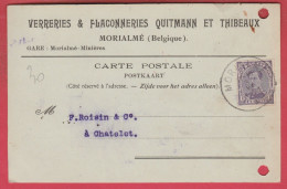 Morialmé - Carte Postale - Verreries & Flaconneries Quitmann Et Thibeaux  -1921  ( Voir Verso ) - Florennes