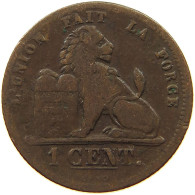 BELGIUM 1 CENTIME 1862 #s079 0009 - 1 Cent