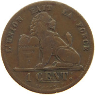 BELGIUM 1 CENTIME 1862 #a067 0405 - 1 Cent