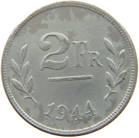 BELGIUM 2 FRANCS 1944 #a086 0341 - 2 Francs (1944 Liberazione)