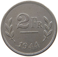BELGIUM 2 FRANCS 1944 #a034 0891 - 2 Francs (1944 Libération)