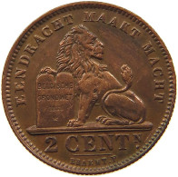 BELGIUM 2 CENTIMES 1911 #s050 0605 - 2 Cents