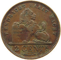 BELGIUM 2 CENTIMES 1911 #a013 0575 - 2 Centimes