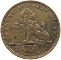 BELGIUM 2 CENTIMES 1911 #a012 0331 - 2 Cents