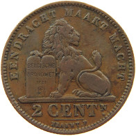 BELGIUM 2 CENTIMES 1911 #a012 0301 - 2 Cent