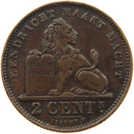 BELGIUM 2 CENTIMES 1910 #a012 0327 - 2 Centimes