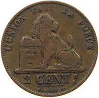 BELGIUM 2 CENTIMES 1856 #s078 0375 - 2 Cent