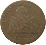 BELGIUM 2 CENTIMES 1836 #a012 0309 - 2 Cent